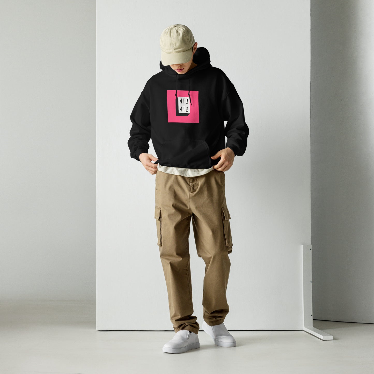 4TB Pink Block Hoodie