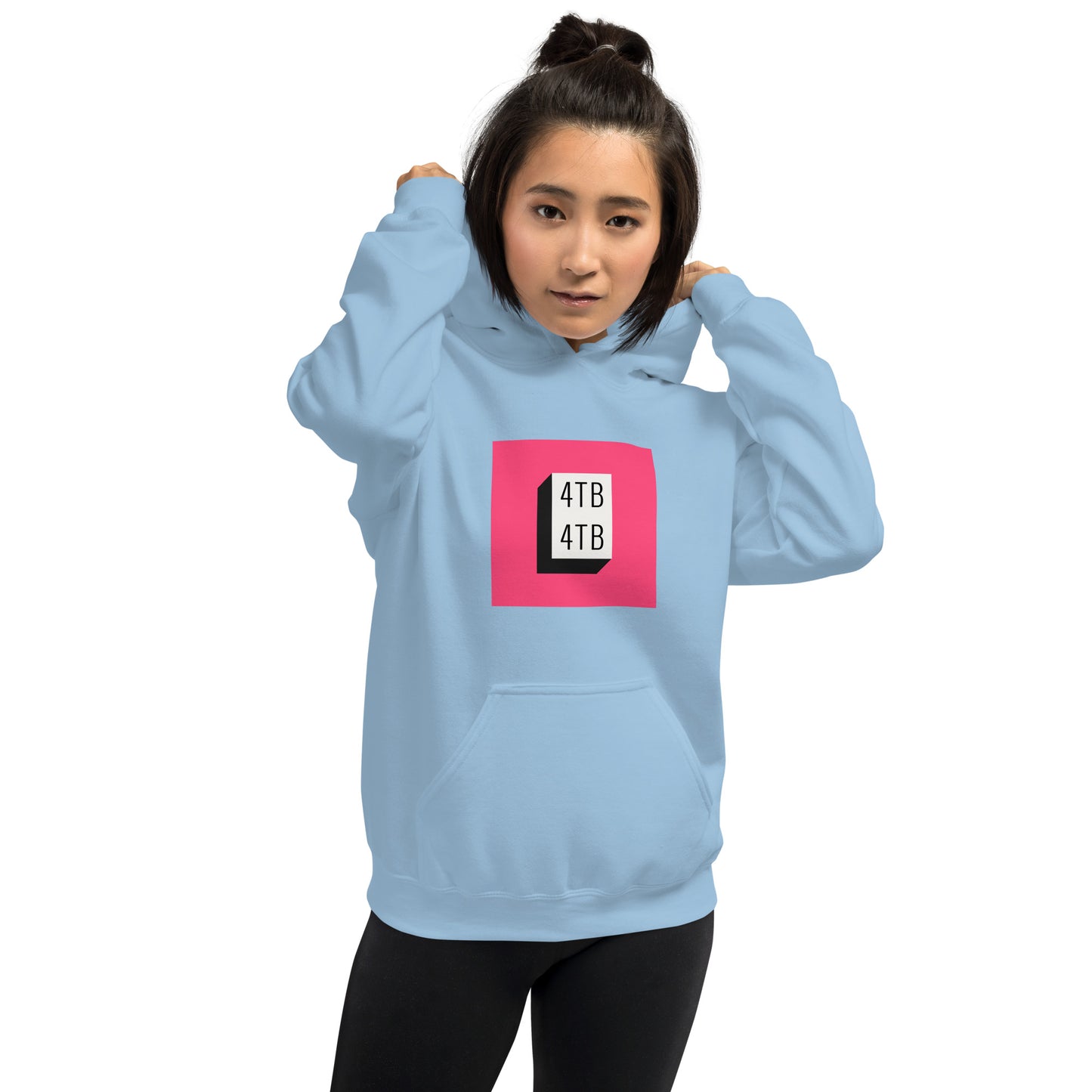 4TB Pink Block Hoodie