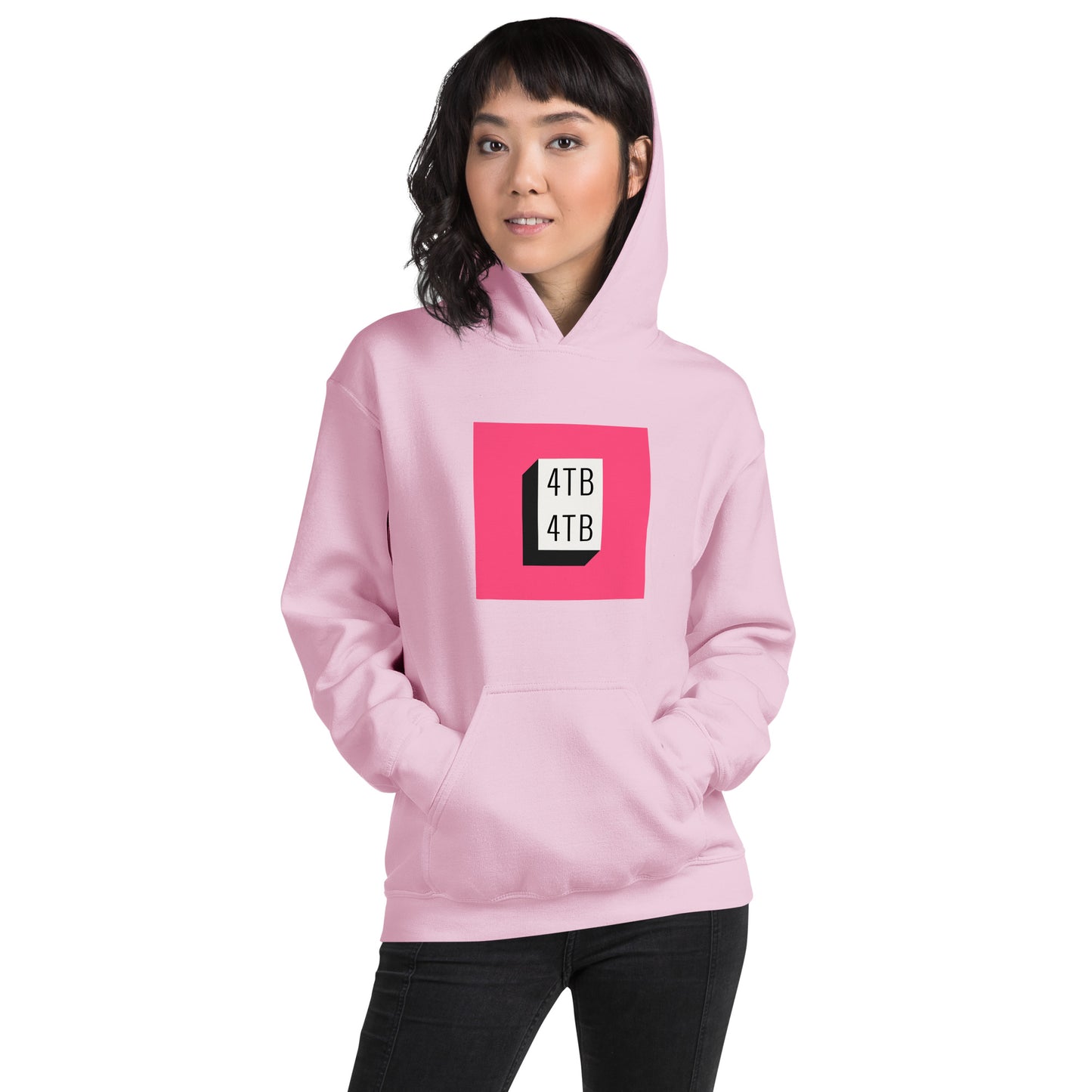 4TB Pink Block Hoodie