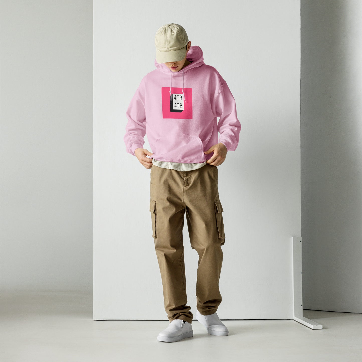 4TB Pink Block Hoodie